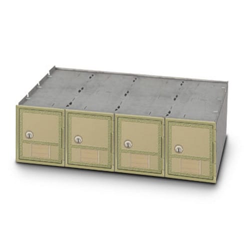 CAD Drawings American Postal Manufacturing Co. 4 Door Rear Load Brass Guardian Module